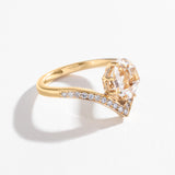 VENUSIAN RING | 14K GOLD | HERKIMER & DIAMOND