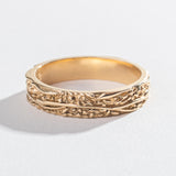 WIDE MATRIX BAND | 14K GOLD