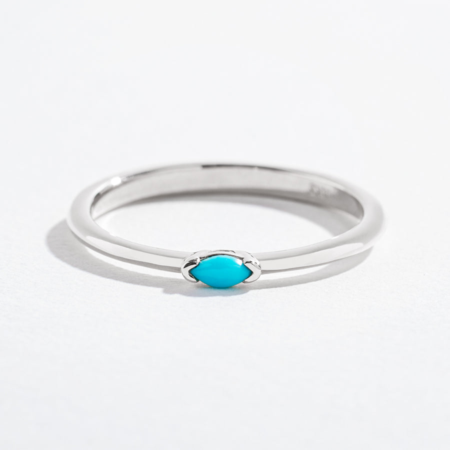 TURQUOISE MARQUISE RING | 14K GOLD