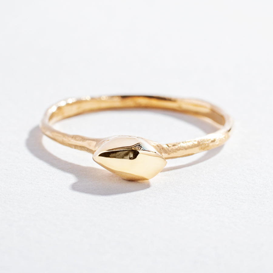 TINY BUT MIGHTY CRYSTAL NUGGET RING | 14K GOLD
