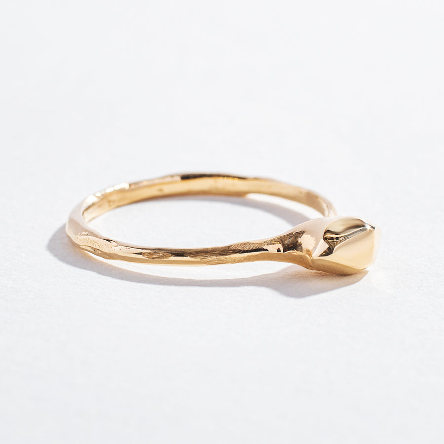 TINY BUT MIGHTY NUGGET RING | 14K YELLOW GOLD