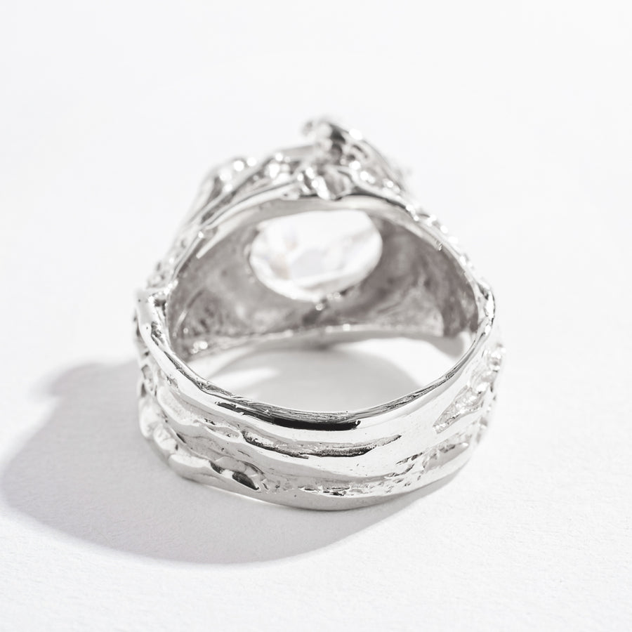 THISTLE RING | SILVER & HERKIMER