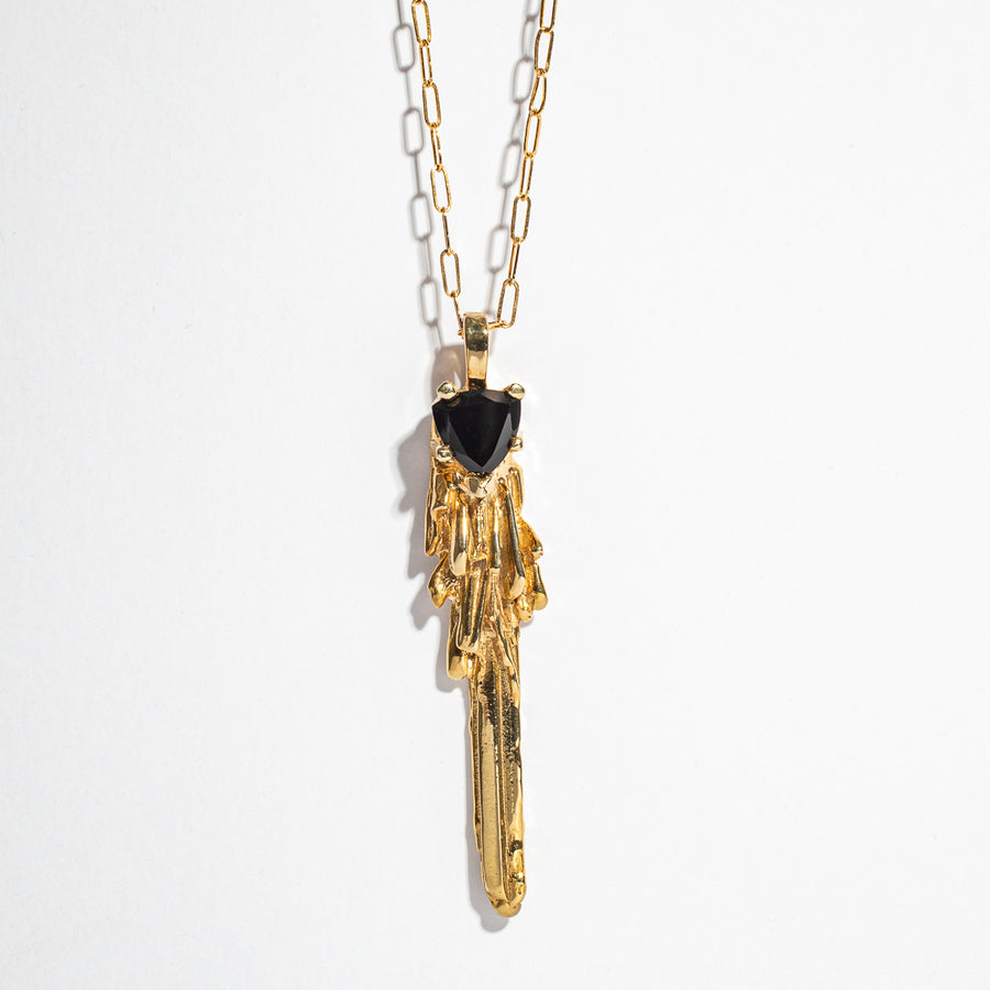 KEY TO THE UNKNOWN | YELLOW GOLD VERMEIL & ONYX