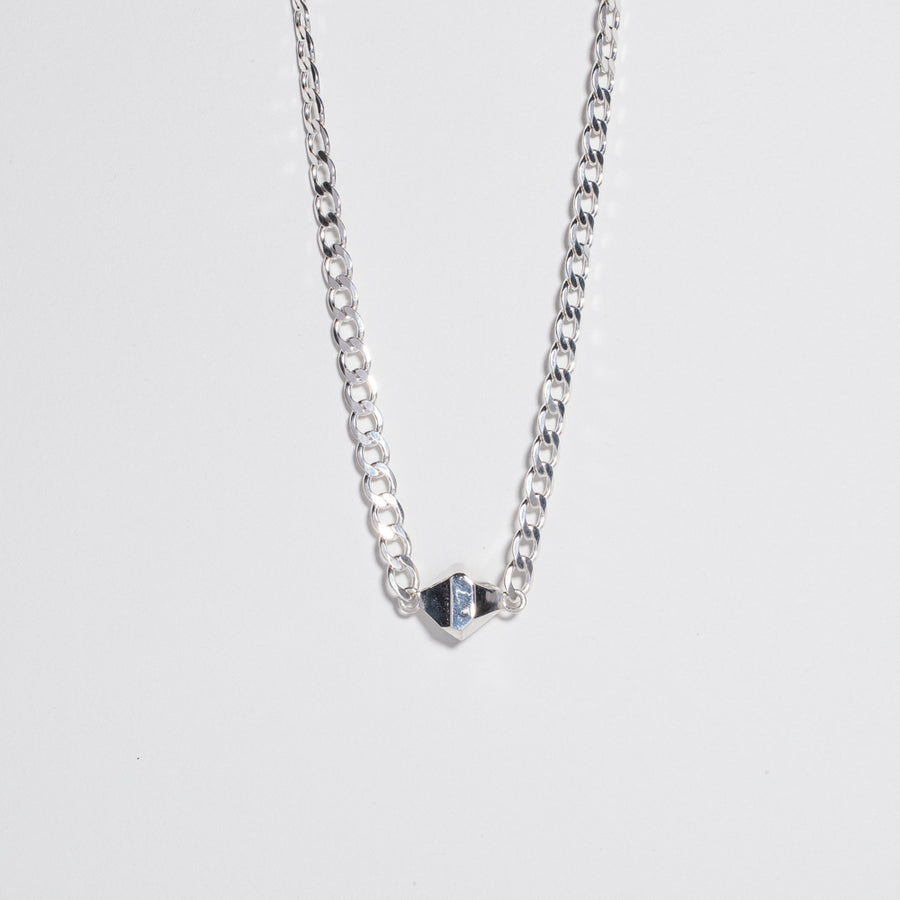 TINY BUT MIGHTY NUGGET CURB CHAIN NECKLACE | SILVER