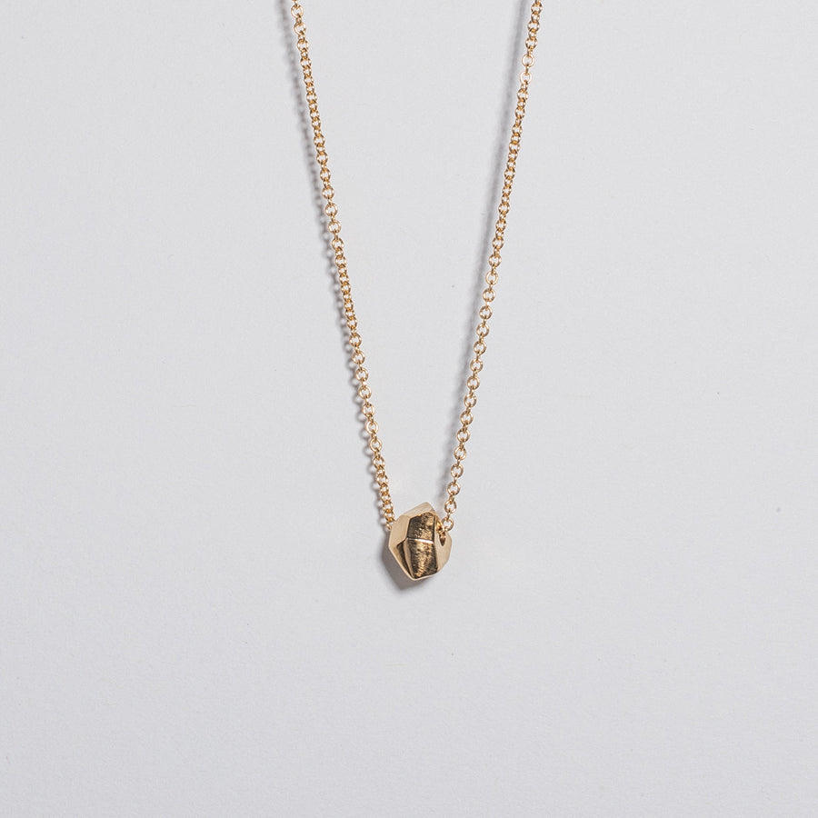 DOUBLE TERMINATED SLIDING NUGGET NECKLACE