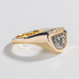 LUNA RING | 14K GOLD | SALT AND PEPPER DIAMOND