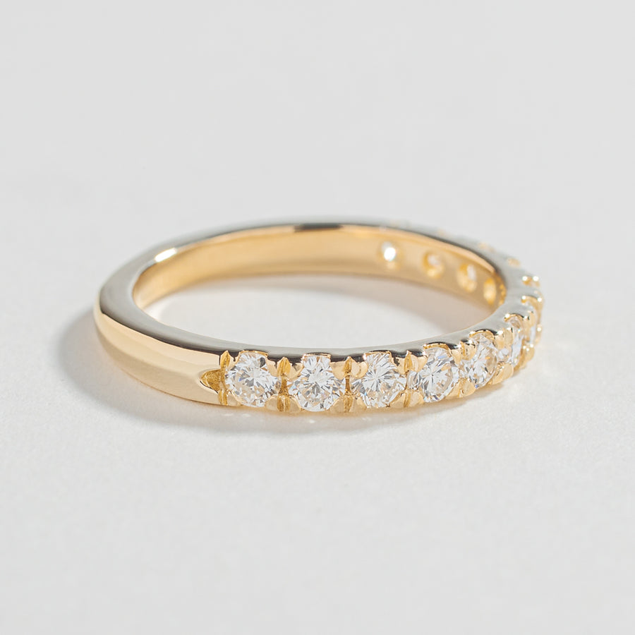 CLASSIC DIAMOND WEDDING BAND | 14K YELLOW GOLD