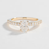 BALLERINA ENGAGEMENT RING | 14K GOLD & NATURAL DIAMONDS