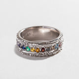 PHILLY PRIDE RAINBOW GEMSTONE BAND | 14K GOLD