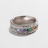 PHILLY PRIDE RAINBOW GEMSTONE BAND | 14K GOLD