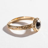 MATRIX HALO BEZEL RING | ONYX