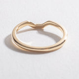 RECTANGULAR CONTOUR BAND | 14K GOLD