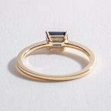 SOLITAIRE EAST WEST RING | 14K GOLD & GENUINE SAPPHIRE