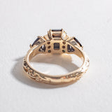 BONADONNA ENGAGEMENT RING | 14K GOLD | BLACK DIAMOND & TURQUOISE