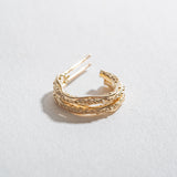 FIRST CONTACT HOOPS | 14K GOLD