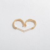 FIRST CONTACT HOOPS | 14K GOLD