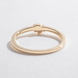 DIAMOND CLUSTER STACKABLE RING| 14K YELLOW GOLD