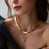  angela monaco jewelry philadelphia jeweler paperclip with chain gold nugget charm 14K yellow gold