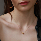 CRYSTAL NUGGET CONNECTOR CABLE CHAIN NECKLACE