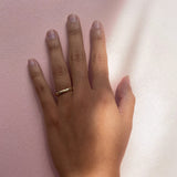 CLASSIC HIGH ROUNDED BAND | 14K GOLD