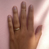 CLASSIC HIGH ROUNDED BAND | 14K GOLD