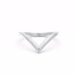 CHEVRON STACKING RING | SILVER - AngelaMonacojewelry