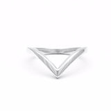CHEVRON STACKING RING | SILVER - AngelaMonacojewelry