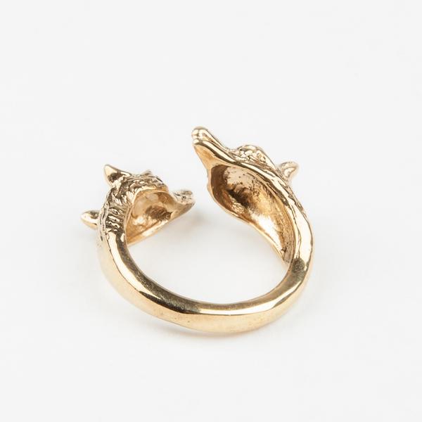 WOLF PACK RING | GOLD VERMEIL - AngelaMonacojewelry