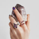 PHOENIX TEAR RING | AMETHYST