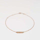 CABOCHON BAR BRACELET | 14K YELLOW GOLD & OPAL