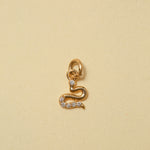 angela monaco jewelry philadelphia 14k yellow gold white diamond snake charm