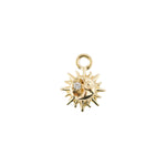 angela monaco jewelry philadelphia 14k yellow gold diamond sun moon celestial charm