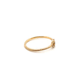 DIAMOND EVIL EYE RING | 14K GOLD & BLUE SAPPHIRE