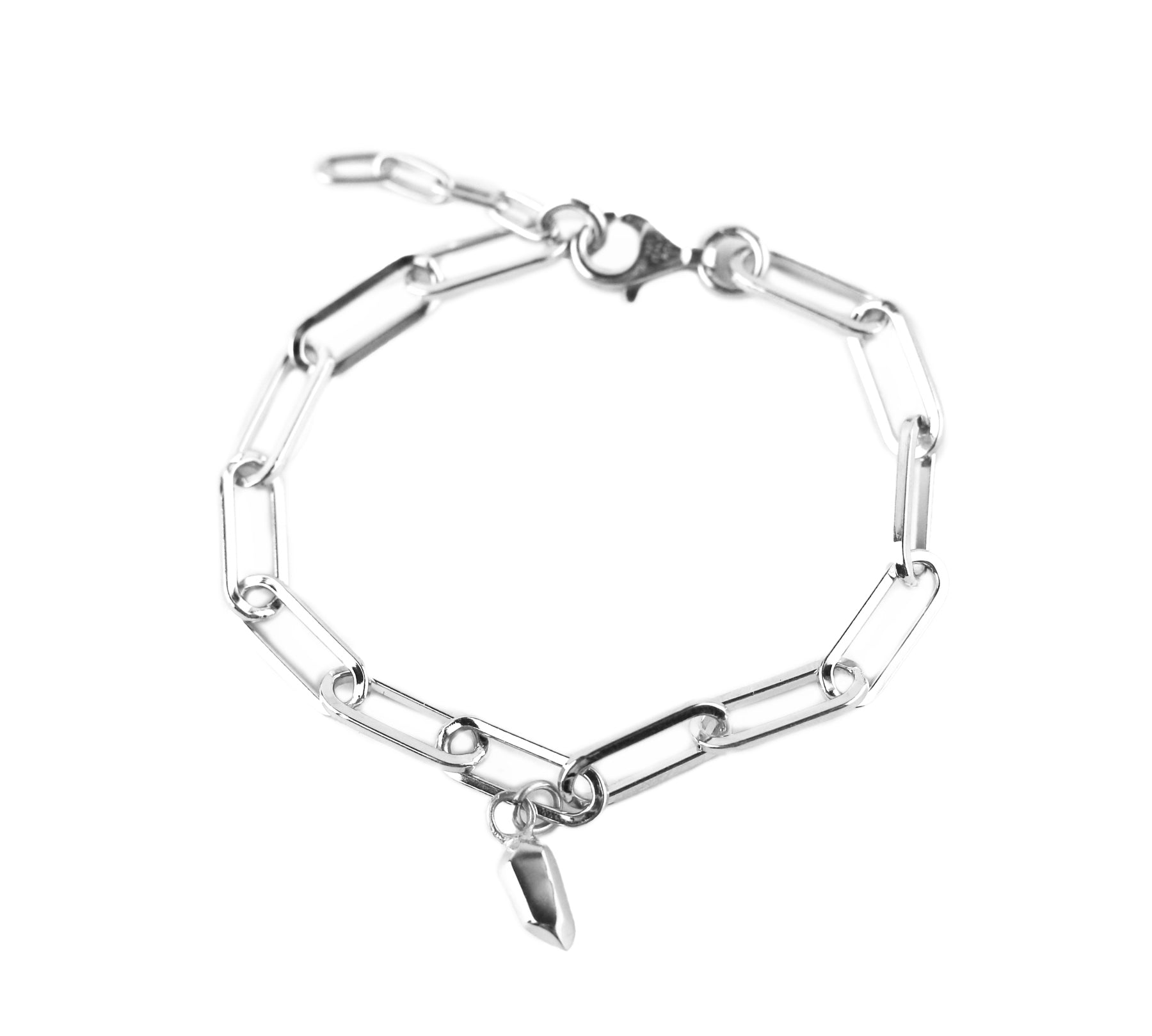 angela-monaco-jewelry-philadelphia-sterling-silver-paperclip-chain-bracelet-cast-crystal