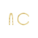 NEGATIVE SPACE EAR CUFF | 14K GOLD