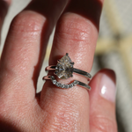 Angela Monaco Jewelry Philadelphia pear solitaire w4k white gold and lab created 2 carat diamond