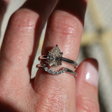 Angela Monaco Jewelry Philadelphia pear solitaire w4k white gold and lab created 2 carat diamond