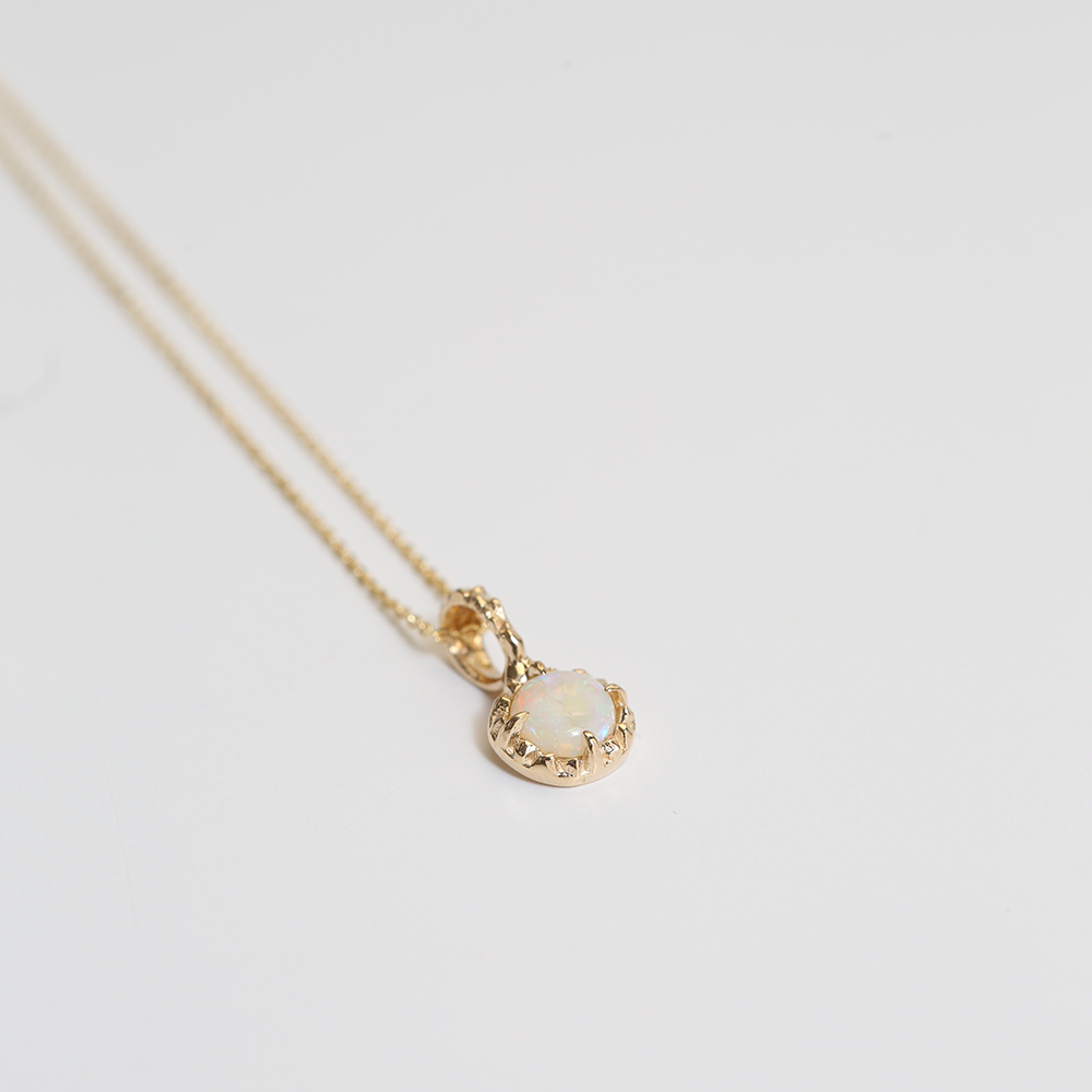 Angela Monaco Jewelry Philadelphia 14k yellow gold Australian opal 
