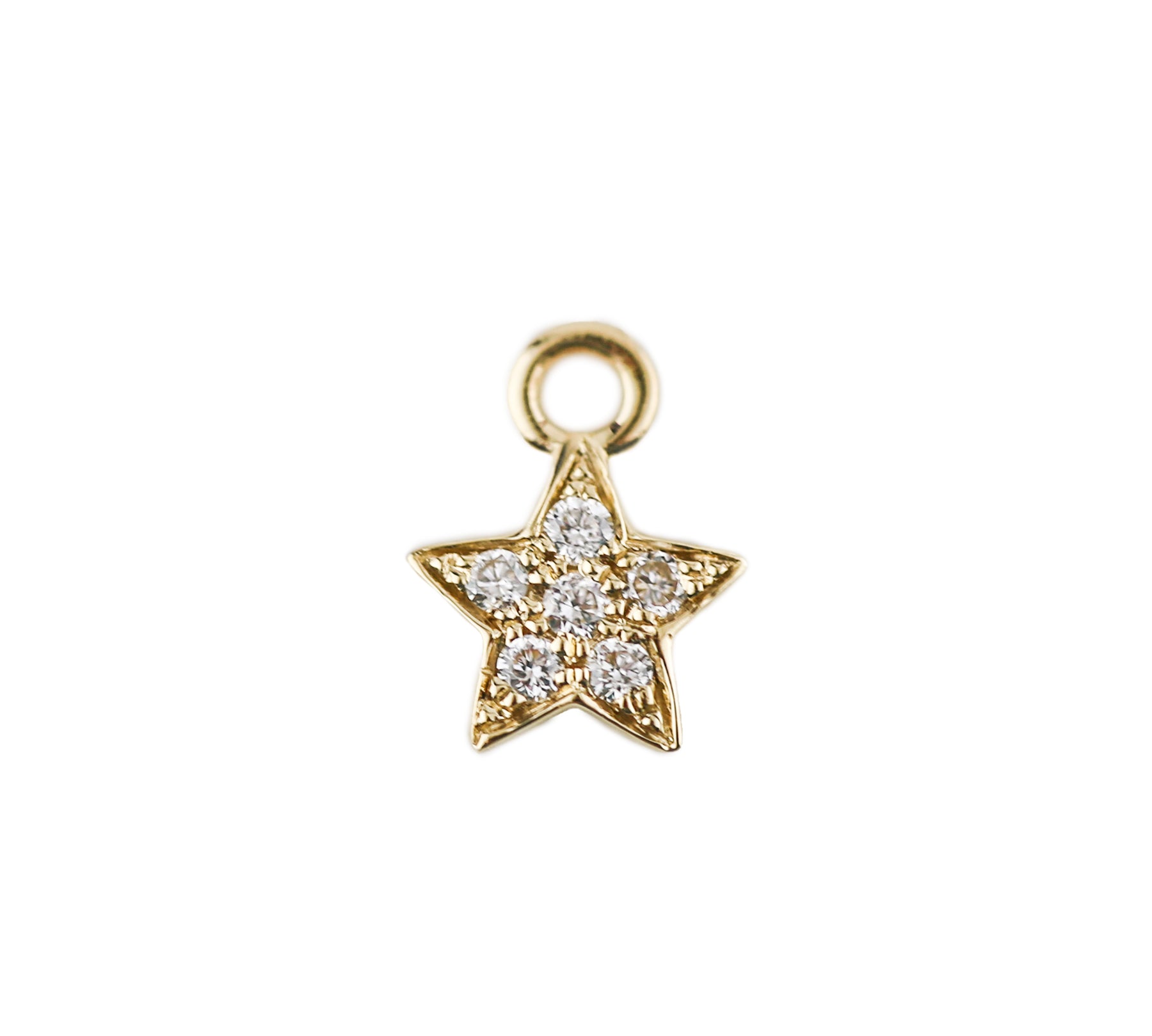 angela monaco jewelry philadelphia 14k yellow gold white diamond star charm