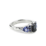 BONADONNA ENGAGEMENT RING | 14K GOLD | OMBRÉ BLUE SAPPHIRES