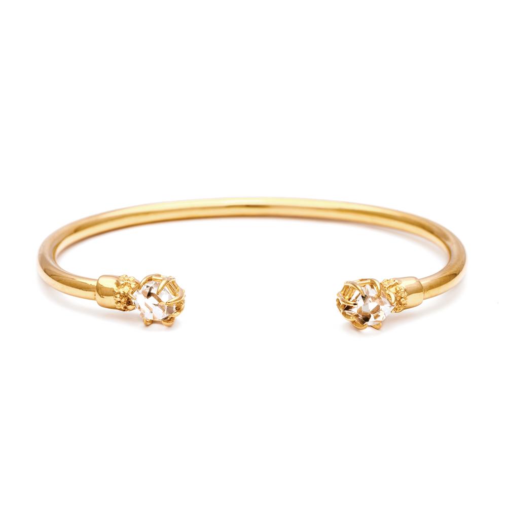 PASSAGE CUFF | 14k GOLD & HERKIMER - AngelaMonacojewelry