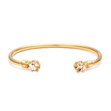 PASSAGE CUFF | 14k GOLD & HERKIMER - AngelaMonacojewelry