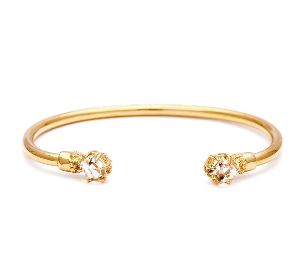 PASSAGE CUFF | 14k GOLD & HERKIMER - AngelaMonacojewelry