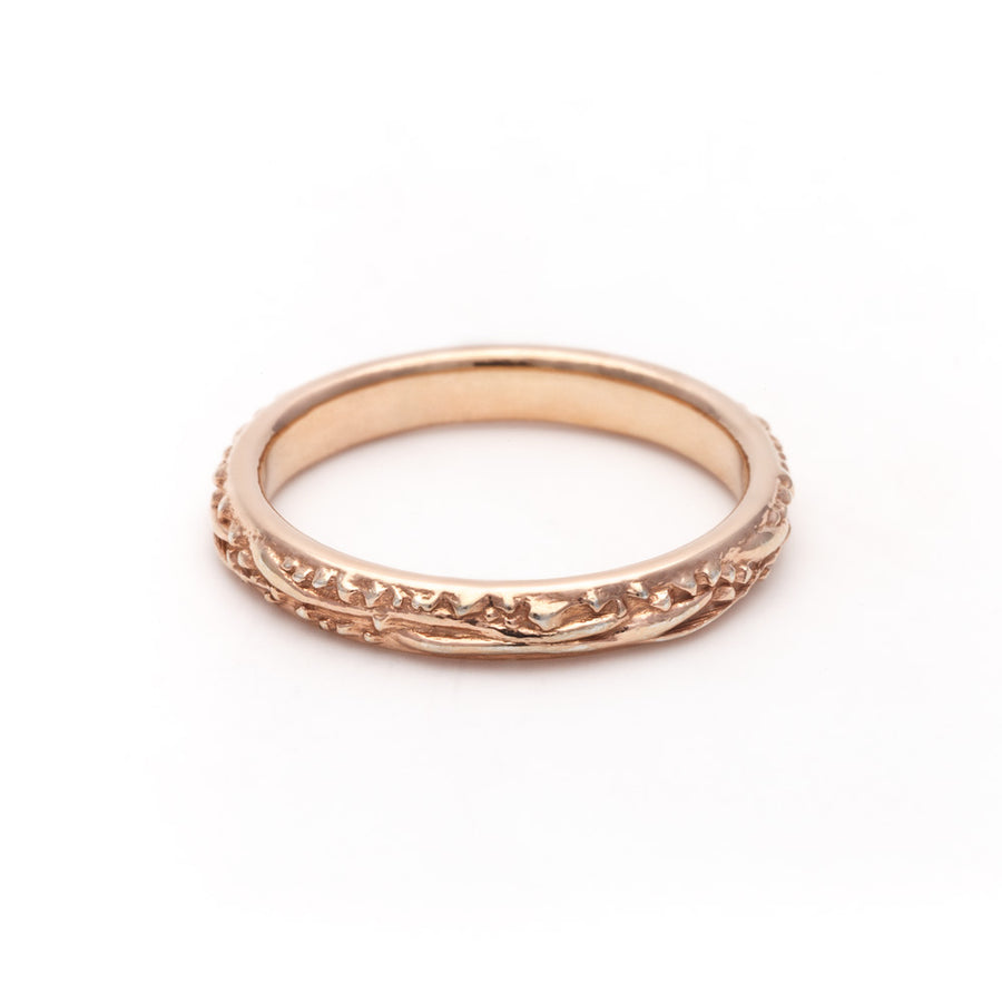 DELICATE MATRX BAND | ROSE GOLD - AngelaMonacojewelry