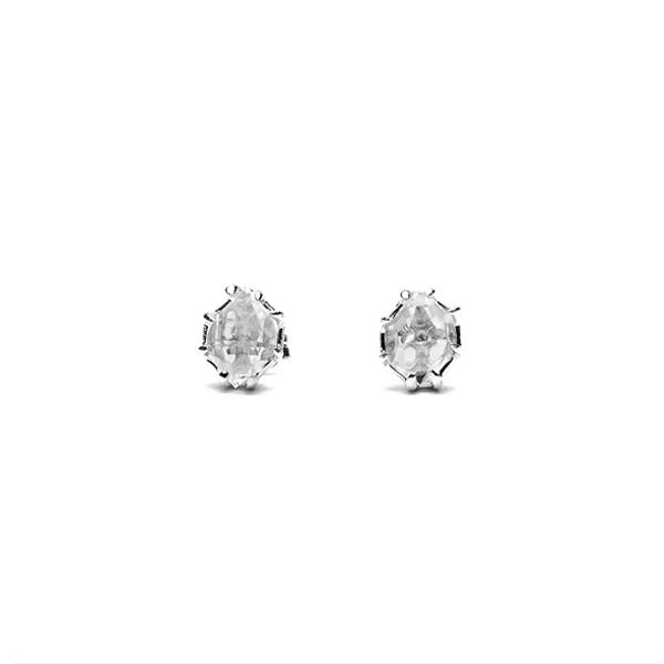 angela monaco jewelry philadelphia jeweler natural herkimer diamond studs earrings silver