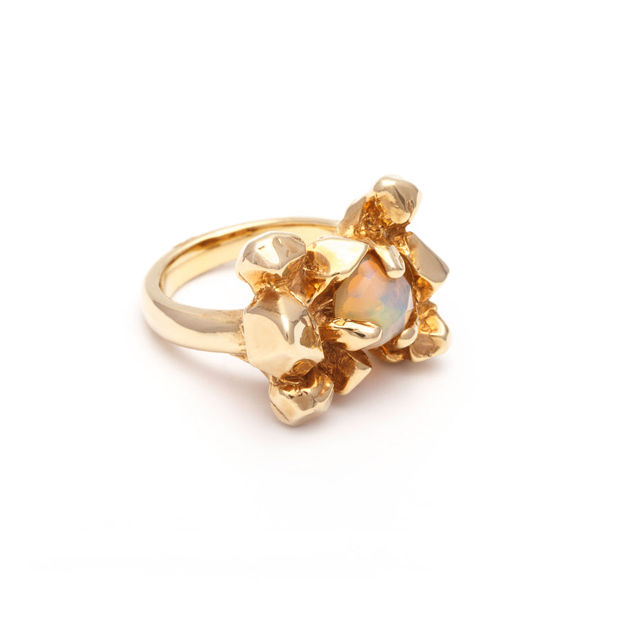 ELIXIR COCKTAIL RING | GOLD VERMEIL & OPAL - AngelaMonacojewelry