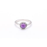 MATRIX HALO RING | SILVER & AMETHYST - AngelaMonacojewelry