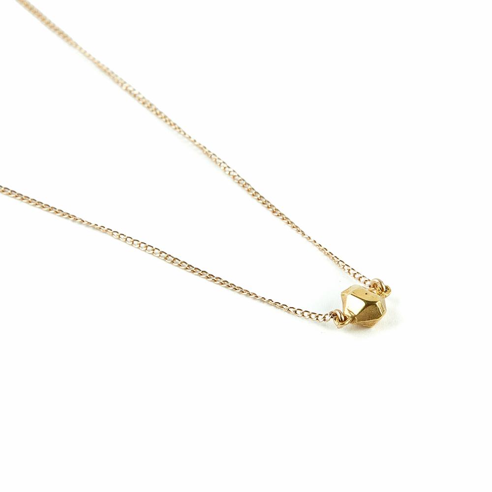 TINY BUT MIGHTY CAST CRYSTAL NECKLACE | GOLD VERMEIL - AngelaMonacojewelry