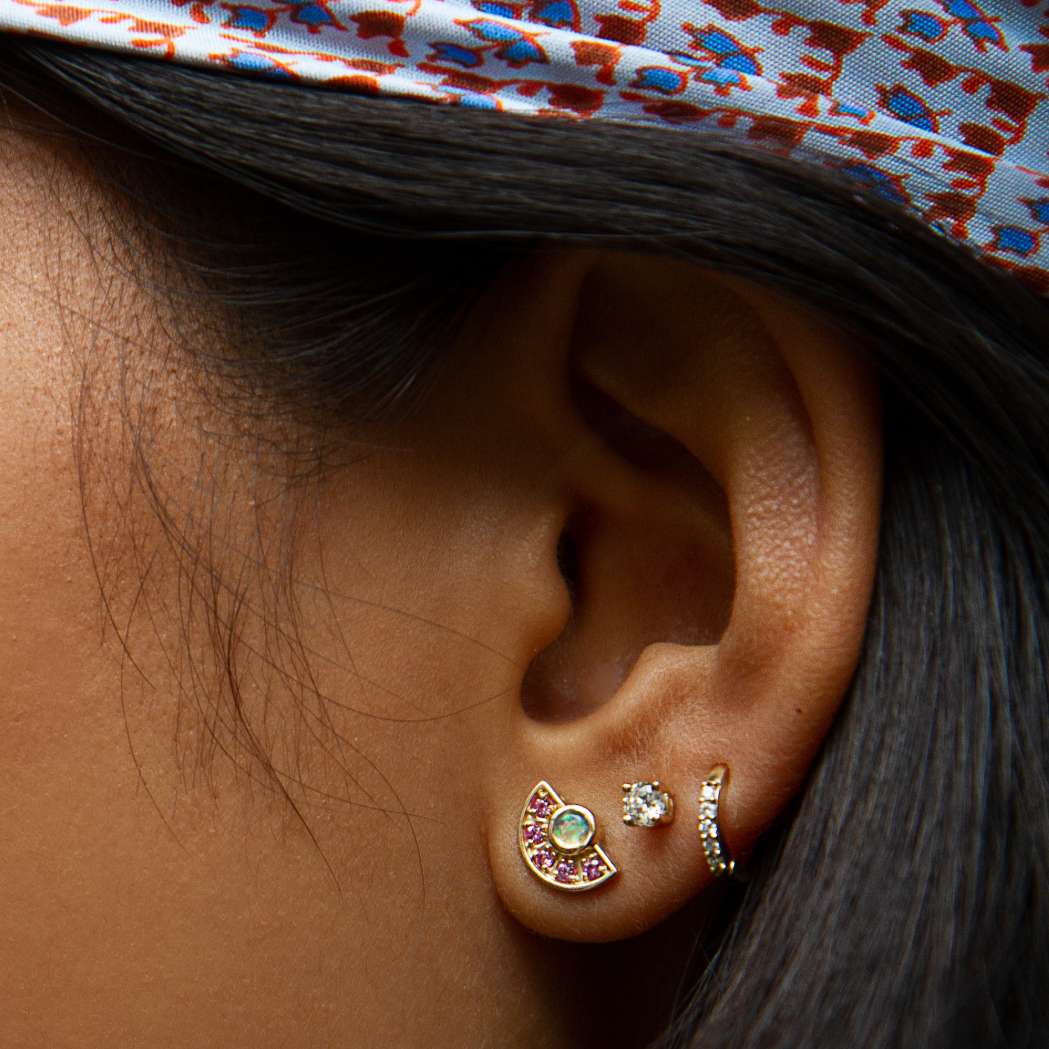 angela-monaco-jewelry-philadelphia-14k-yellow-gold-opal-pink-sapphire-studs