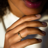 OUROBOROS SNAKE RING | EMERALD